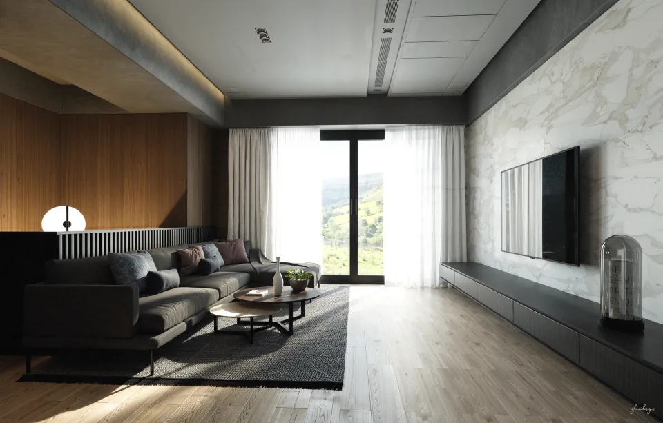 Tủ bếp gỗ sau khi lắp